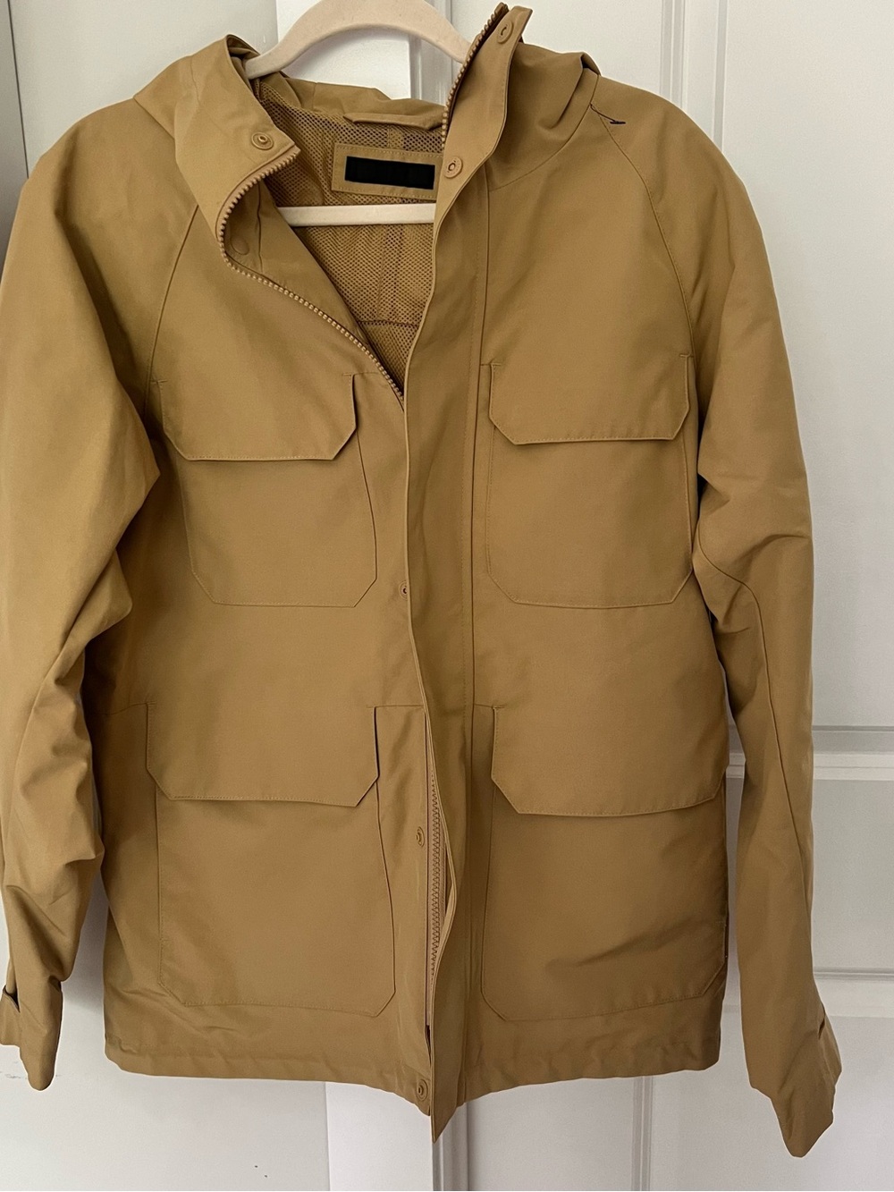 Uniqlo Men's Hooded Field Jacket in Tan